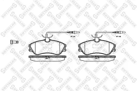 645 004B-SX STELLOX Колодки тормозные дисковые